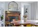 Close up on a dining room featuring a fireplace and decorations at 120 Howard Se St, Atlanta, GA 30317