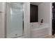 Bathroom with a large garden tub and separate shower at 4505 Ravenwood Dr, Union City, GA 30291