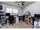 Home office space with two workstations and plenty of storage at 4505 Ravenwood Dr, Union City, GA 30291