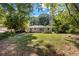 Private backyard with mature trees and large lawn at 1003 Springdale Dr, Marietta, GA 30062