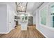 Open concept kitchen with island and stainless steel appliances at 1003 Springdale Dr, Marietta, GA 30062