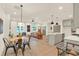 Bright dining area with a round table and metal chairs near the kitchen at 704 Fairgate Rd, Marietta, GA 30064