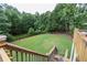Large backyard with lush lawn and privacy fence at 2080 Misty Oaks Dr, Buford, GA 30519
