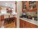 Kitchen with island, breakfast bar, and coffee bar at 2080 Misty Oaks Dr, Buford, GA 30519