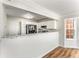 Contemporary kitchen with white cabinets, stainless steel appliances and modern countertops at 5845 Hampton Ct, Atlanta, GA 30349