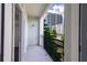 Balcony with a view of the city skyline and mature trees at 390 17Th Nw St # 4063, Atlanta, GA 30363