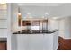 Modern kitchen with dark countertops and stainless steel appliances at 390 17Th Nw St # 4063, Atlanta, GA 30363