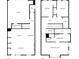 Two-story floor plan; 3 bedrooms, 3 baths, garage, and living room at 702 Fairgate Rd, Marietta, GA 30064