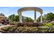 Attractive community entrance with a gazebo and landscaping at 1708 Evenstad Way, Smyrna, GA 30080