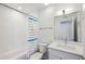 Modern bathroom with white subway tiles and a stylish vanity at 260 18Th Nw St # 10311, Atlanta, GA 30363