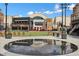 Outdoor plaza with a circular fountain and restaurant views at 260 18Th Nw St # 10311, Atlanta, GA 30363