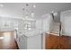 Bright kitchen with a large island, stainless steel appliances, and a view of the open-concept living space at 236 Begonia Way, Mcdonough, GA 30253