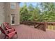 Rear deck offering outdoor entertaining space at 5669 Hollowbrooke Nw Ln, Acworth, GA 30101