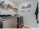 Convenient laundry room with washer, dryer, and shelving at 4770 Alford Commons, Cumming, GA 30028