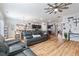 Open floor plan showcases living room leading into dining room, creating inviting and connected living space at 4770 Alford Commons, Cumming, GA 30028