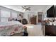 Main bedroom with large bed, ample closet space and TV at 4770 Alford Commons, Cumming, GA 30028