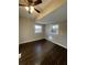 Bright bedroom with dark hardwood floors and neutral walls at 346 Tazor St, Atlanta, GA 30314