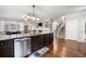 Spacious kitchen with stainless steel appliances and large island at 121 Meridian Dr, Woodstock, GA 30188