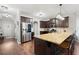 Modern kitchen with stainless steel appliances and granite countertops at 121 Meridian Dr, Woodstock, GA 30188