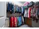 Large walk-in closet with ample shelving and hanging space at 121 Meridian Dr, Woodstock, GA 30188