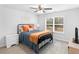 Bedroom with ceiling fan, natural light from a window, and bed at 3 Derrick Ave, Hampton, GA 30228
