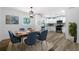 Modern kitchen with white cabinets and stainless steel appliances at 4770 Shady Rest Dr, Powder Springs, GA 30127