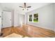 Charming bedroom with hardwood floors, large closet, and window at 1183 Cahaba Dr, Atlanta, GA 30311