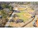 Aerial view of Medlock Park, showing baseball fields at 2439 Woodridge Dr, Decatur, GA 30033