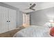 Bedroom with a queen-size bed and double door closet at 2680 Pine Tree Ne Rd # 2, Atlanta, GA 30324