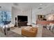 Modern lobby featuring comfortable seating, a large TV, and a coffee bar at 3300 Windy Ridge Se Pkwy # 1603, Atlanta, GA 30339