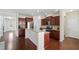 Modern kitchen with stainless steel appliances and granite countertops at 522 Spring View Dr, Woodstock, GA 30188