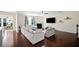 Inviting living room boasts a cozy fireplace and large windows at 522 Spring View Dr, Woodstock, GA 30188