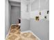 Partially renovated bathroom with tiled floors at 2234 Cherokee Valley Dr, Lithonia, GA 30058