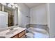 Bathroom features a shower and a bathtub at 2790 Laurel Valley Trail, Buford, GA 30519