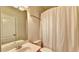 Clean bathroom with a shower/tub combo and vanity at 2790 Laurel Valley Trl, Buford, GA 30519