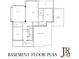 Basement floor plan showing unfinished and finished areas at 600 Autumn Ln, Marietta, GA 30068