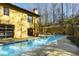 Inviting lap pool, perfect for a refreshing dip at 1605 Brandon Hall Dr, Atlanta, GA 30350