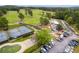 Aerial view of community tennis courts and golf course at 5008 Cambridge Ln, Villa Rica, GA 30180