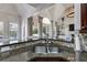 Modern kitchen sink with a double basin and granite countertop at 5008 Cambridge Ln, Villa Rica, GA 30180