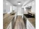 Modern kitchen with granite countertops and stainless steel appliances at 2190 Wellington Cir, Lithonia, GA 30058