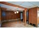 Unfinished basement area with exposed beams and flooring at 750 Skipper Dr, Atlanta, GA 30318