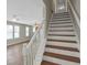 Staircase leading to the second floor, white railing and wood steps at 1177 Arlington Ave, Atlanta, GA 30310