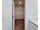 Walk-in closet with wire shelving at 1814 Emory Ln # 92, Conyers, GA 30013