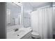 Clean bathroom with white vanity and shower/tub combo at 37 Waterstone Se Dr, Cartersville, GA 30121