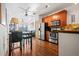 Open kitchen with stainless steel appliances and wood cabinets at 898 Oak St, Atlanta, GA 30310