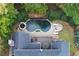 Kidney shaped pool with spa and deck at 2214 Taylor Grady Ter, Duluth, GA 30097