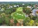 Aerial view of a golf course surrounded by upscale homes at 2214 Taylor Grady Ter, Duluth, GA 30097