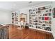 Spacious study with built-in bookshelves and hardwood floors at 2214 Taylor Grady Ter, Duluth, GA 30097