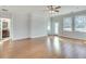 Hardwood floor bedroom with access to private deck at 249 Josephine Ne St, Atlanta, GA 30307