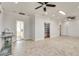 Bright bonus room with ceiling fan, storage, and access to bathroom at 249 Josephine Ne St, Atlanta, GA 30307